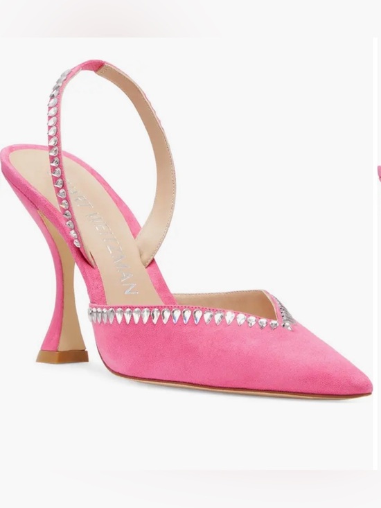 Stuart Weitzman Shoes - Stuart Weitzman hot pink gemcut Xcurve 100 slingback pumps NWB SZ 7 & 8.5